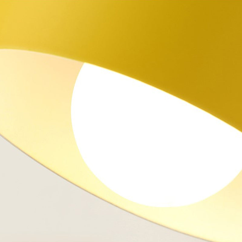 Macaron Dome Shade Wall Sconce Iron 1 Light Sconces for Bedroom