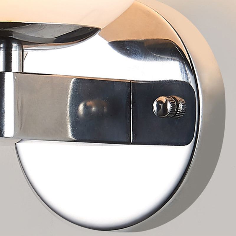 Modern Style Globe Shade Wall Light Glass 1 Light Sconces for Bedroom