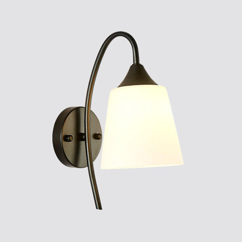 Modern Style Wall Light Glass 1 Light Sconces for Living Room