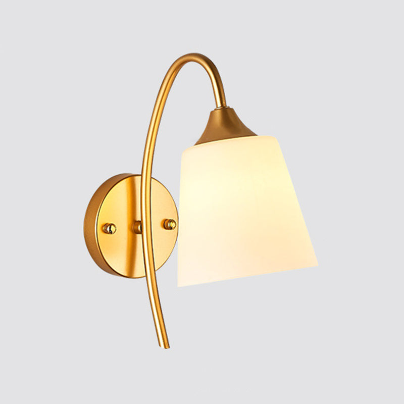 Modern Style Wall Light Glass 1 Light Sconces for Living Room