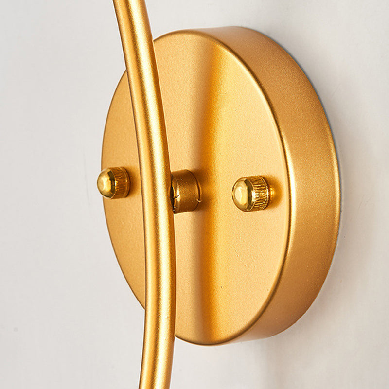 Modern Style Wall Light Glass 1 Light Sconces for Living Room