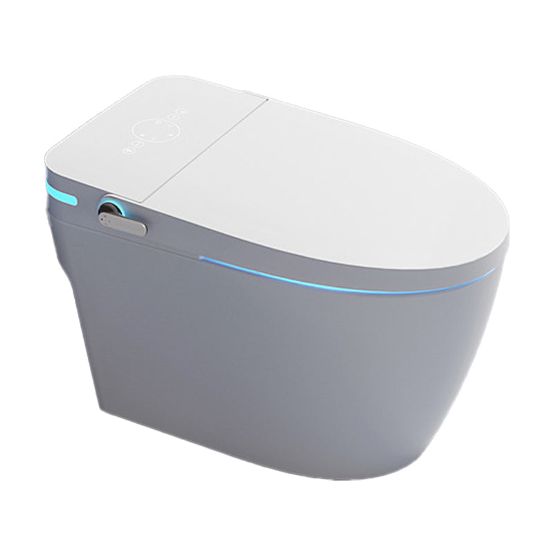 Modern White Flush Toilet Concealed Tank One-Piece Toilet with Slow Close Seat