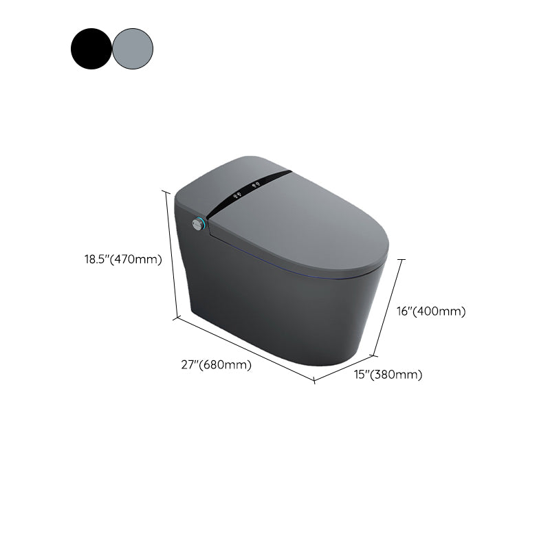 Heated Seat Modern Flush Toilet Concealed Tank One-Piece Toilet with Slow Close Seat