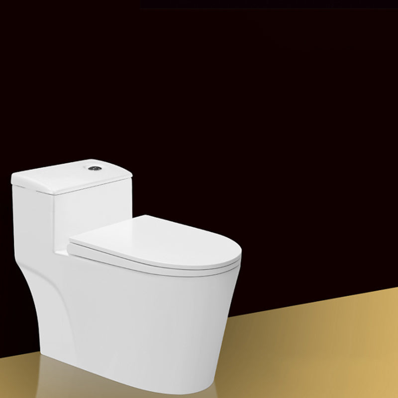 Modern One Piece Toilet Floor Mounted White Toilet Bowl with Seat for Washroom
