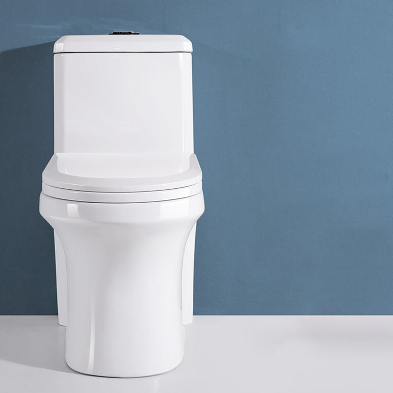 Modern One Piece Toilet Floor Mounted White Toilet Bowl with Seat for Washroom