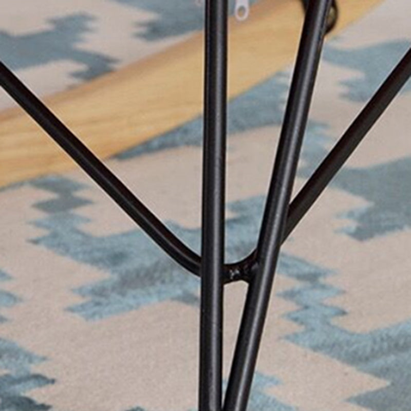 Modern Glider Upholstered Chair Button-Tufted Rocking Accent Chair with Dark Legs