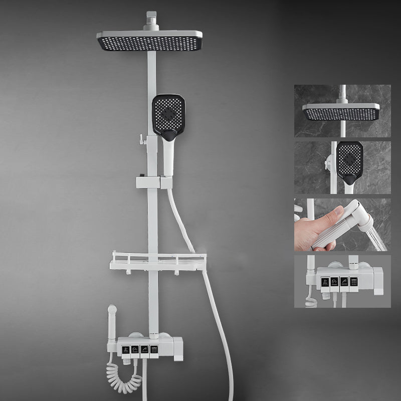 Contemporary Brass Shower Set Wall Mounted Shower System for Bathroom
