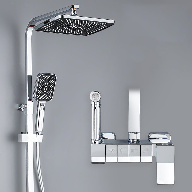 Modern  Pressure Balanced Diverter Valve Shower Faucet Adjustable Shower System