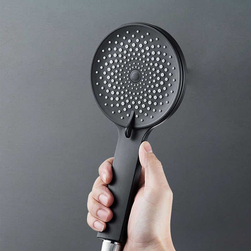 Contemporary Round Shower Head Solid Color Handheld Shower Head for Bathroom