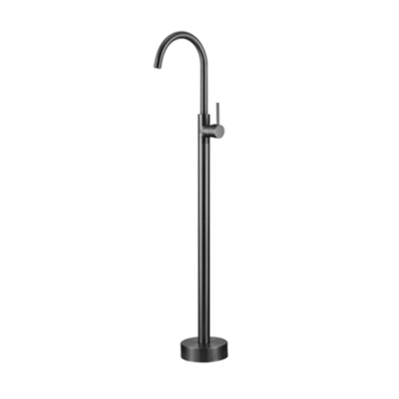 Modern Floor Mounted Metal Freestanding Tub Filler Swivel Freestanding Faucet