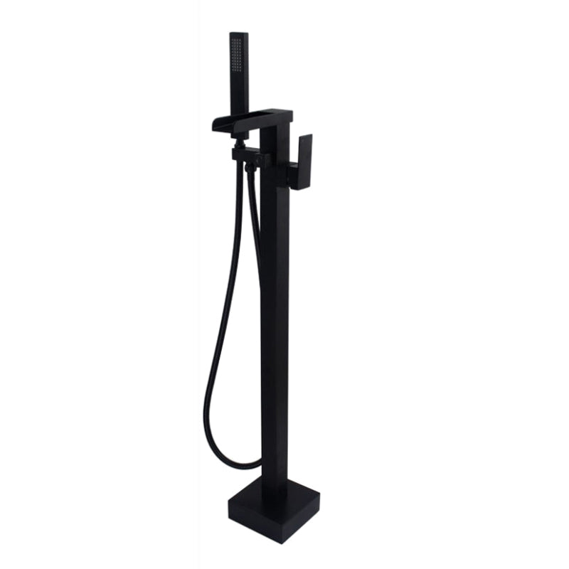 Floor Mounted Copper Freestanding Tub Filler Freestanding Low Arc Tub Filler Trim