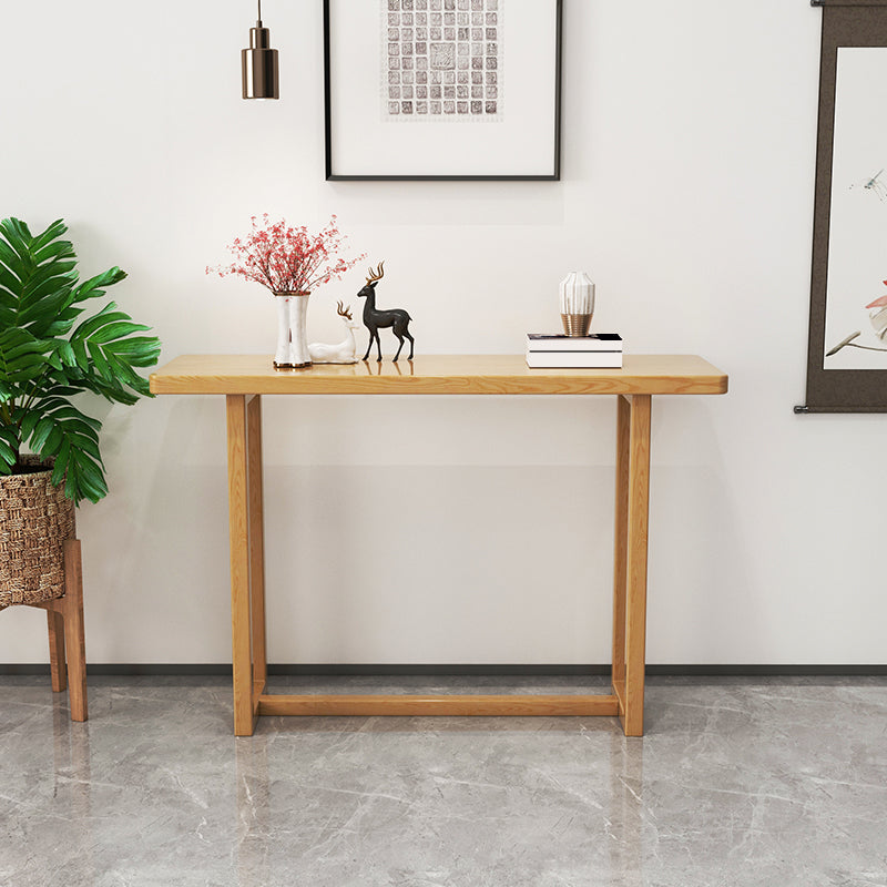 Solid Wood 1-shelf Console Table 13.78" W Rectangle Accent Table for Hall