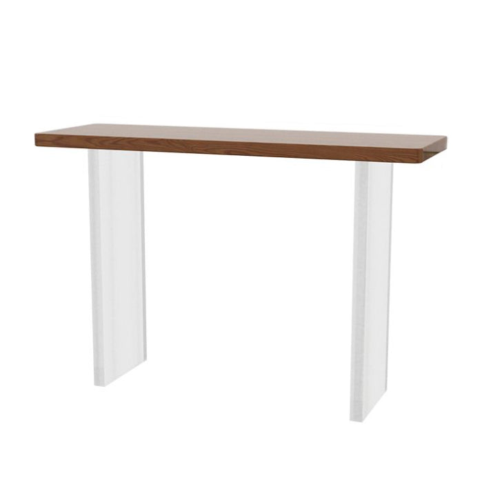 Solid Wood 1-shelf Console Table 13.78" W Rectangle Accent Table for Hall