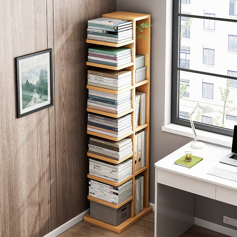 Engineered Wood Contemporary Bookshelf Standard Bookcase with Shelves