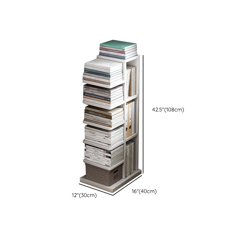 Engineered Wood Contemporary Bookshelf Standard Bookcase with Shelves