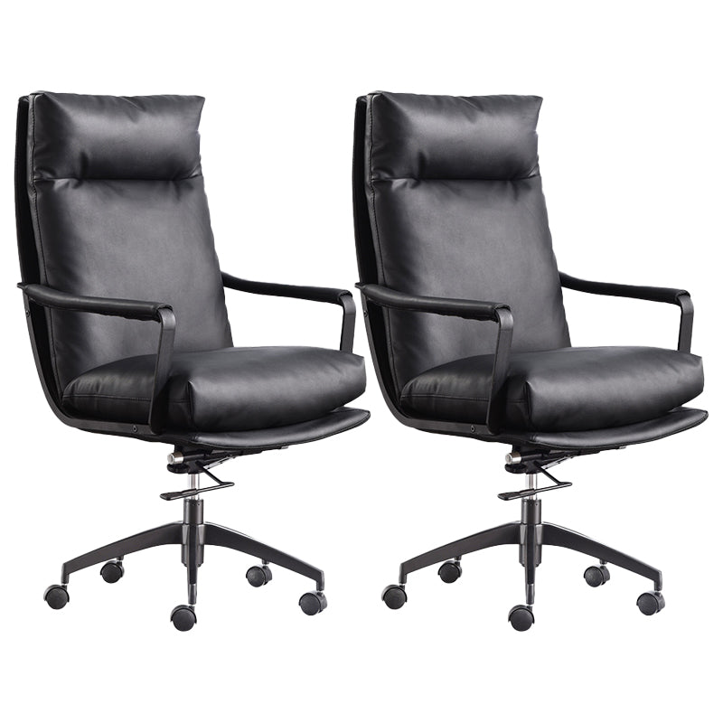 Modern Managers Chair Padded Arms Executive Chair with Wheels for Office