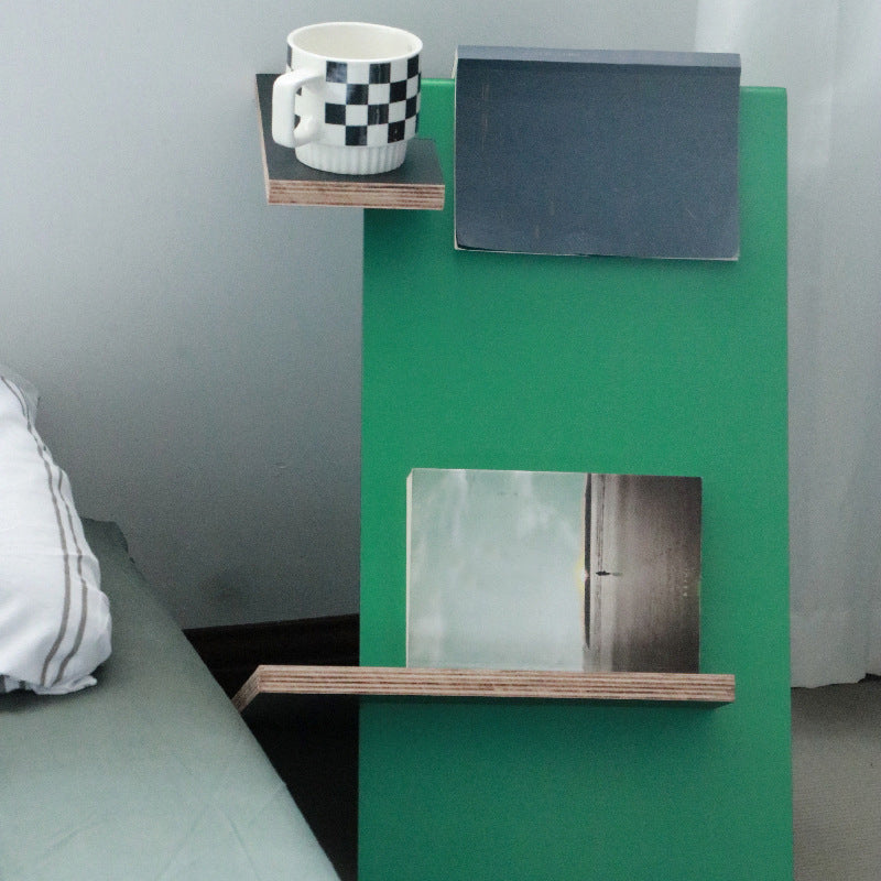 Scandinavian Engineered Wood Bookcase Standard Closed Back Bookshelf