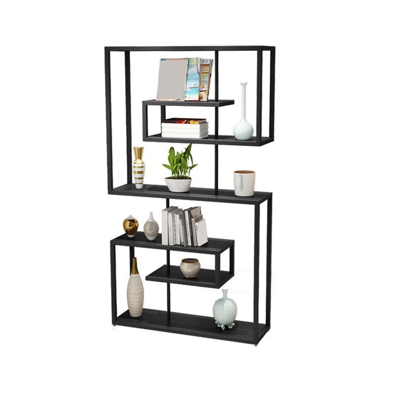 Scandinavian Antique Finish Shelf Bookcase Metal Etagere Bookshelf