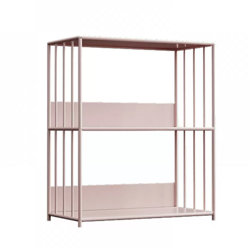 Scandinavian Metal Bookcase Standard Open Back Bookshelf with Shelves