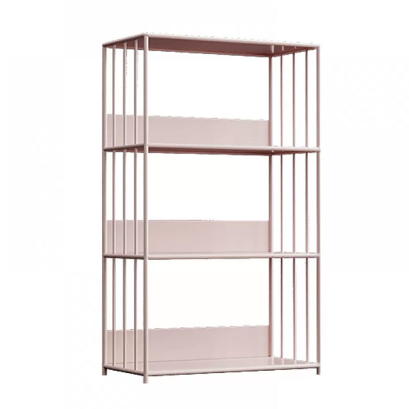 Scandinavian Metal Bookcase Standard Open Back Bookshelf with Shelves