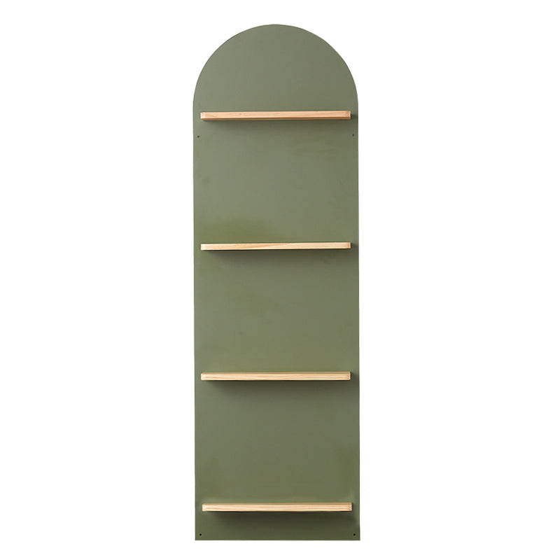 Scandinavian Wooden Bookcase Standard Closed Back Bookshelf with Shelves