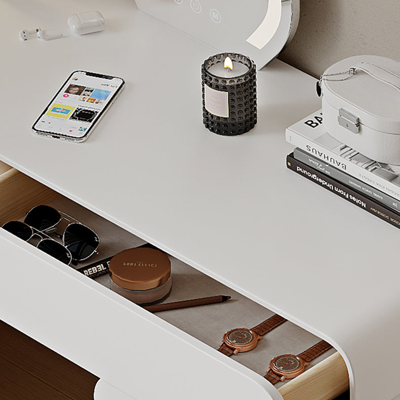15.74" Wide Make-up Vanity White Makeup Vanity Desk Table with 5/8 Drawers