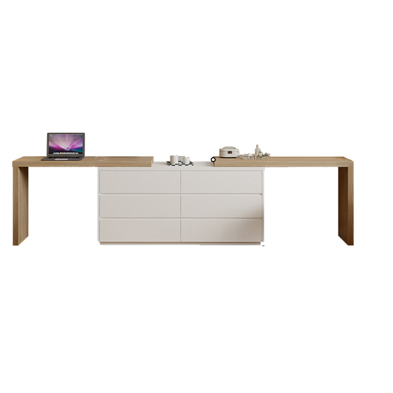 15.74" Wide Make-up Vanity White Makeup Vanity Desk Table with 6 Drawers