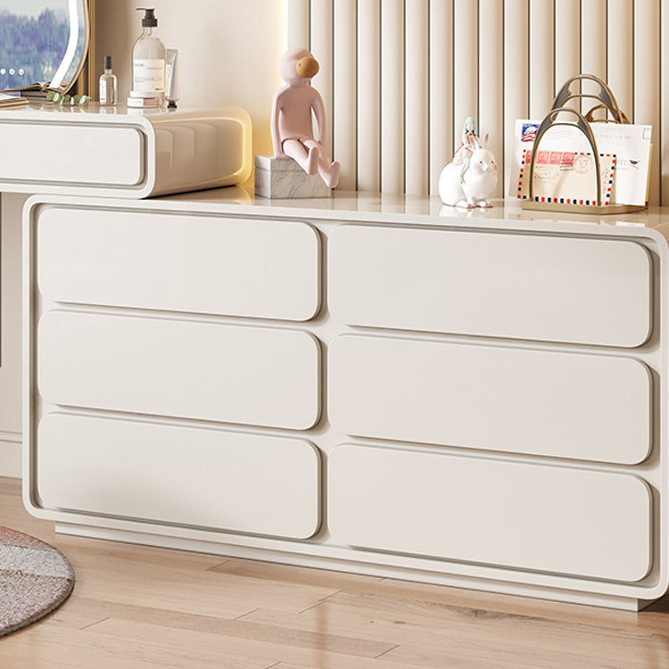 White Make-up 15.74" Wide Vanity Makeup Vanity Desk Table with 5/8 Drawers