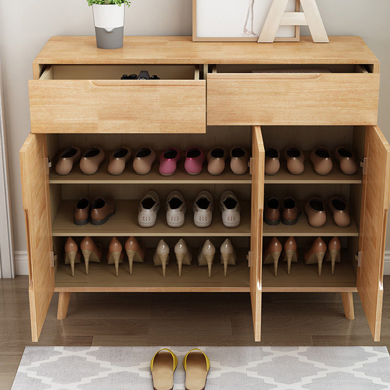 3 - Door Accent Cabinet 39.37" Tall Wood 2 - Drawer Rectangular Accent Chest