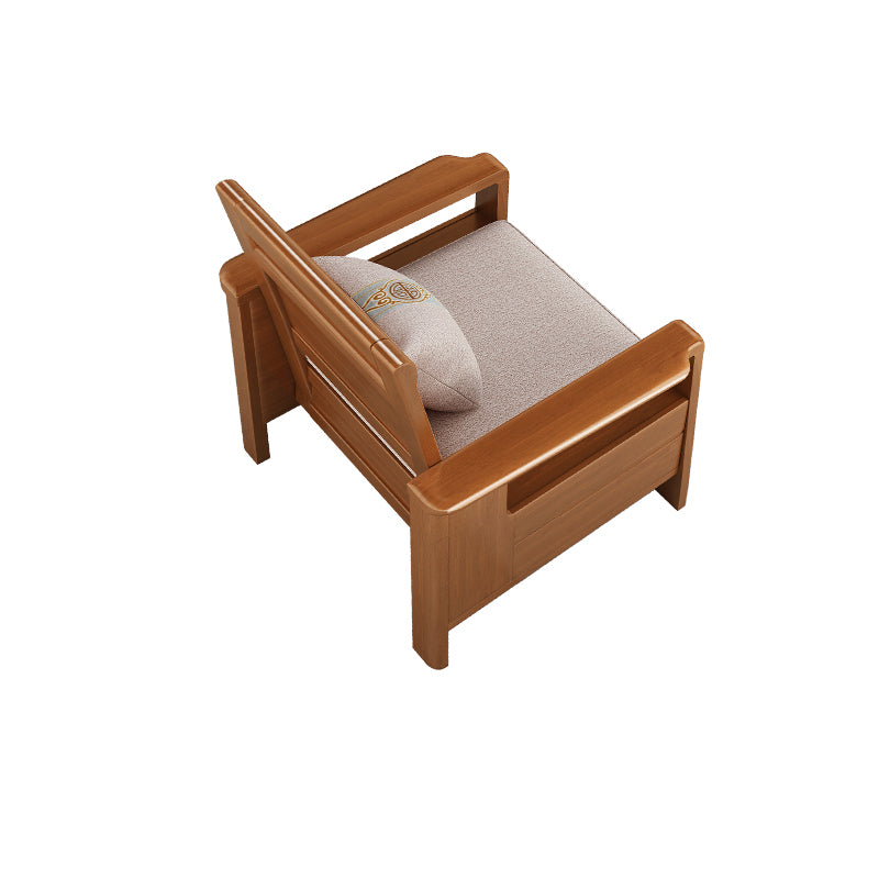 37"H Contemporary Sectional Sofa Fabric Sectional with Bostol Pillows