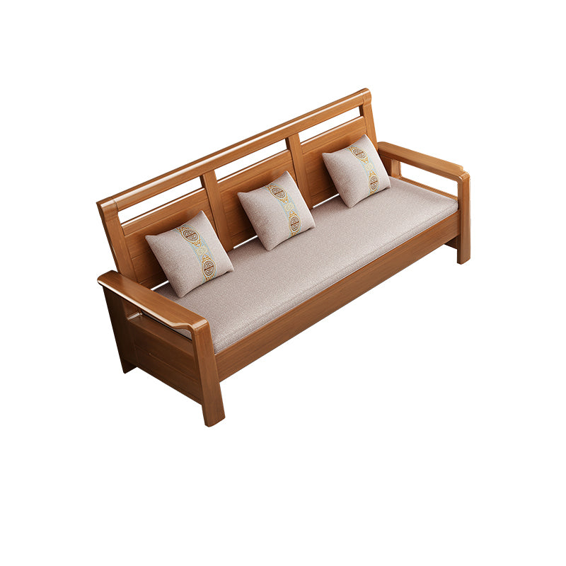 37"H Contemporary Sectional Sofa Fabric Sectional with Bostol Pillows