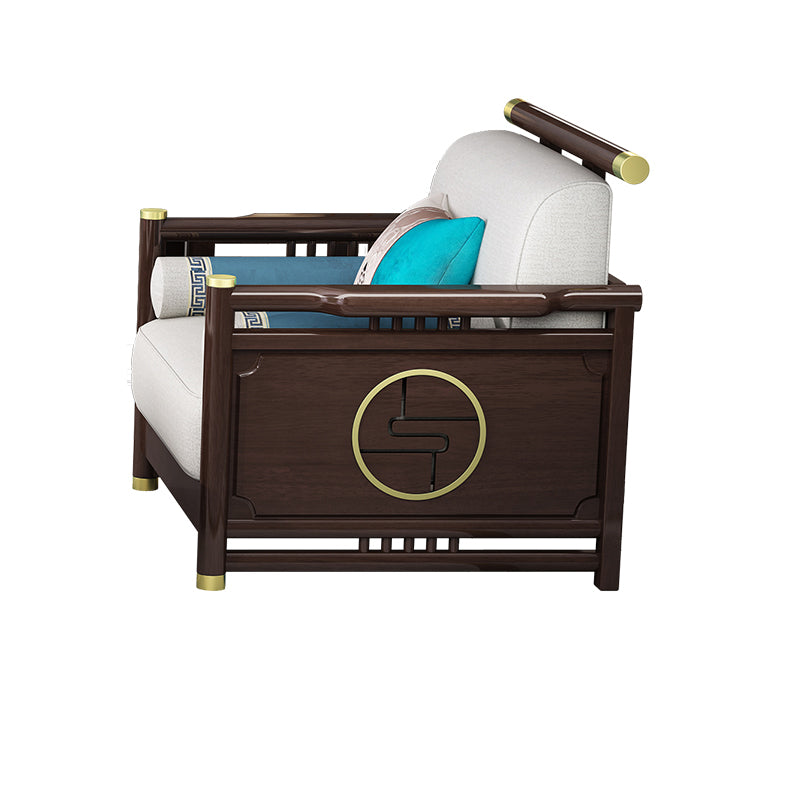 33"H Contemporary Sectional Sofa Fabric Sectional with Bostol Pillows