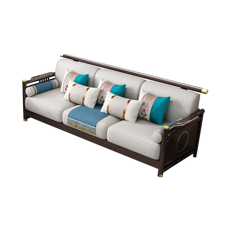 33"H Contemporary Sectional Sofa Fabric Sectional with Bostol Pillows