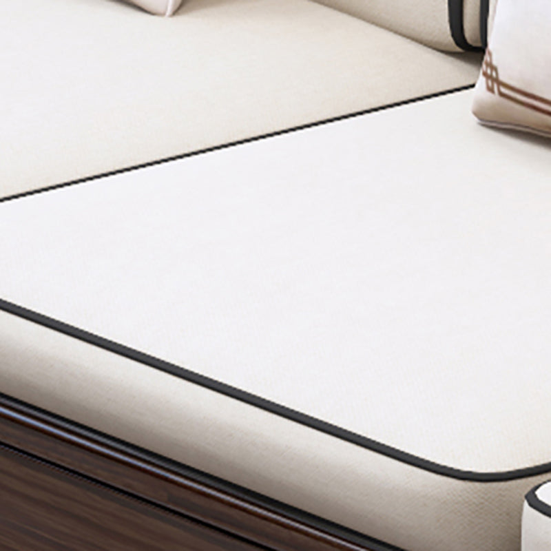 37"H Contemporary Sectional Sofa Storage Fabric Sectional with Bostol Pillows