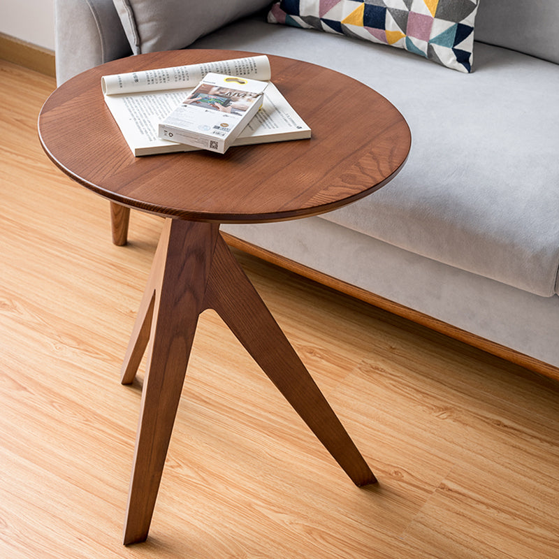 Scandinavian Solid Wood End Table Corner Table for Living Room