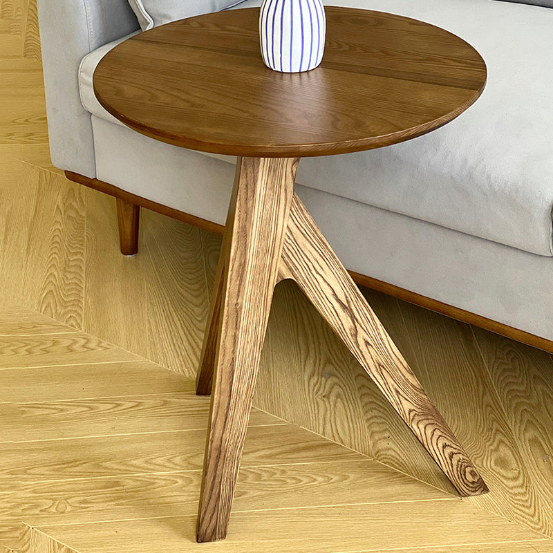 Scandinavian Solid Wood End Table Corner Table for Living Room