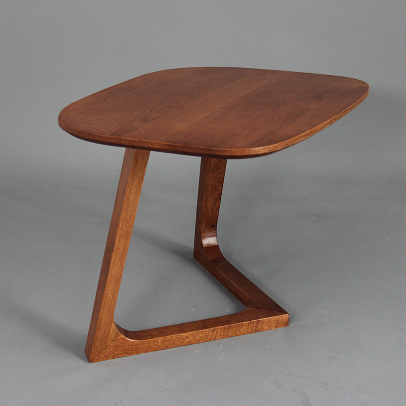 Scandinavian Solid Wood End Table Corner Table for Living Room
