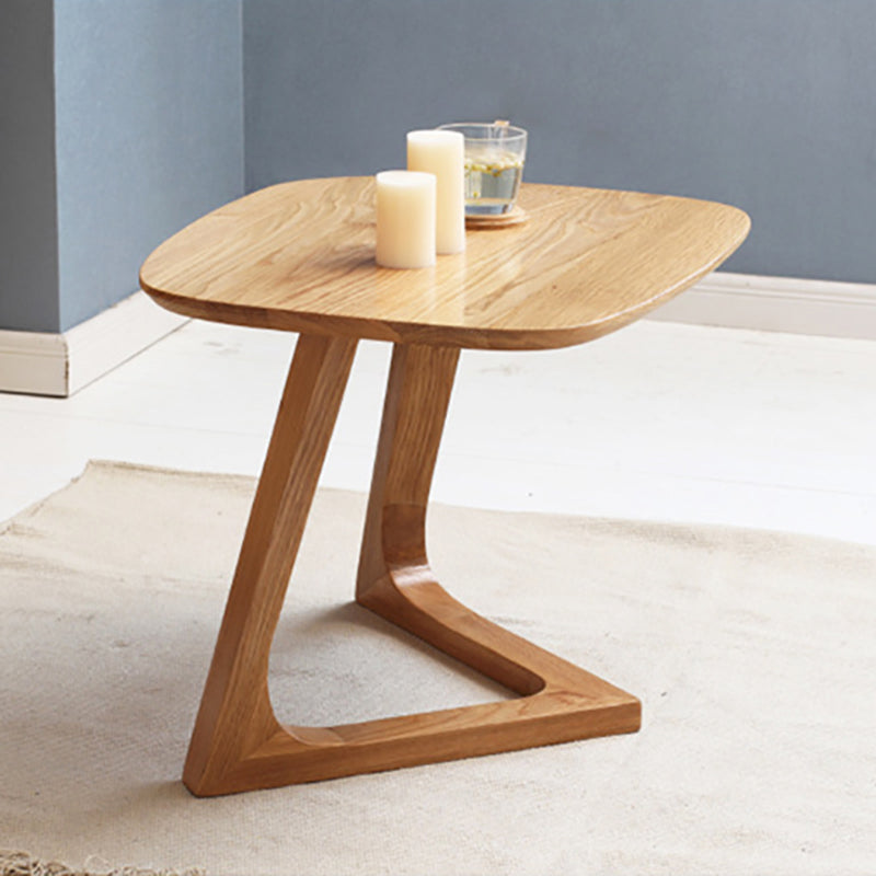 Scandinavian Solid Wood End Table Corner Table for Living Room