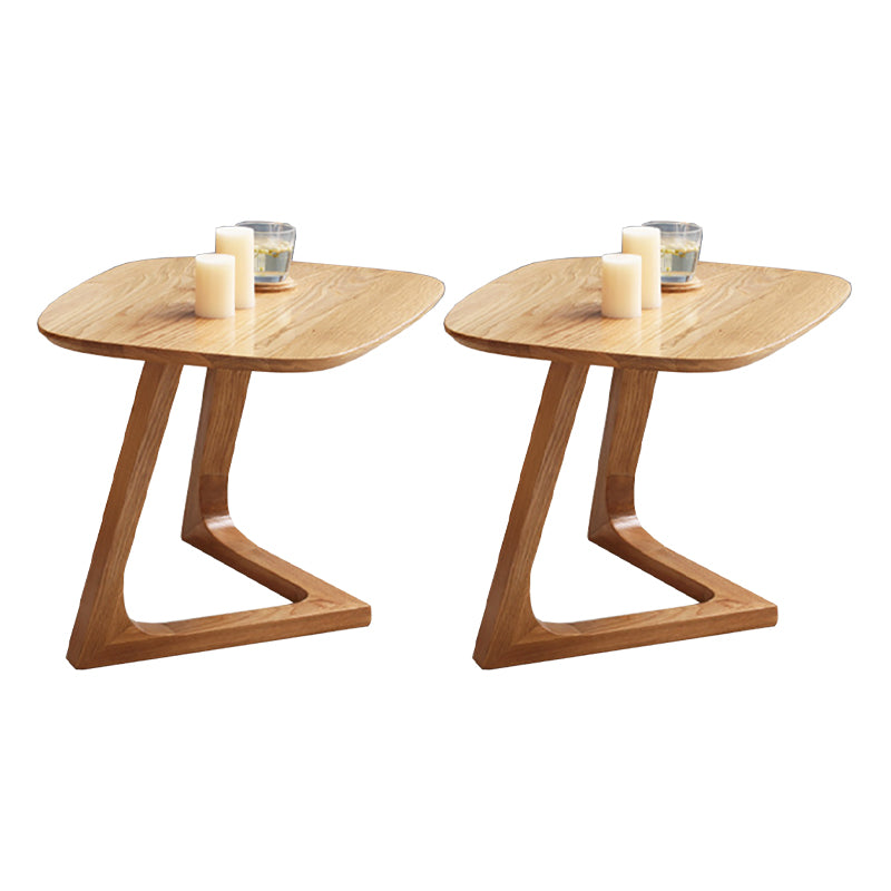 Scandinavian Solid Wood End Table Corner Table for Living Room