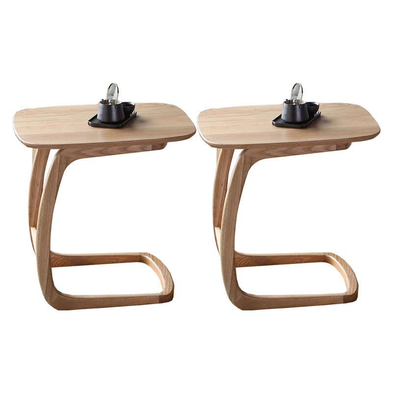 Scandinavian Solid Wood End Table Corner Table for Living Room