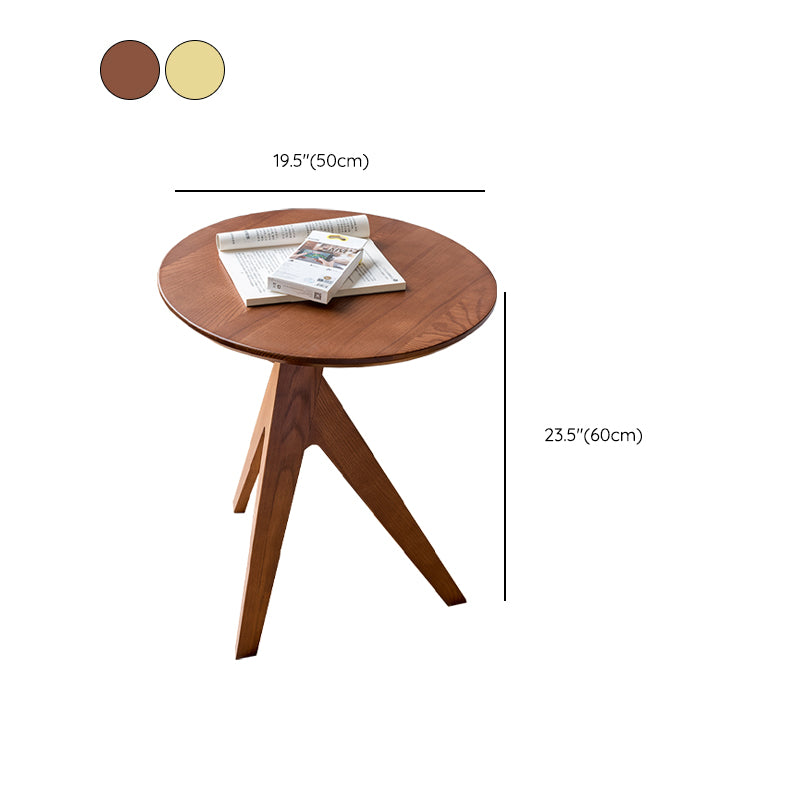 Scandinavian Solid Wood End Table Corner Table for Living Room