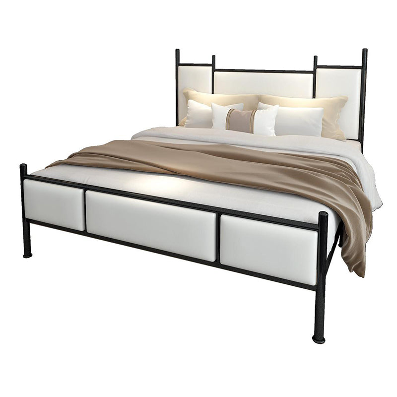 Metal Bed Frame Contemporary Standard Bed with Custom Gold Legs