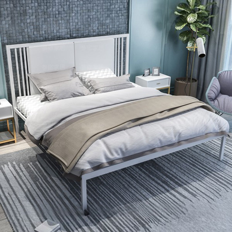 Glam Open-Frame Bed Foam Rectangular Standard Bed with Custom Gold Leg
