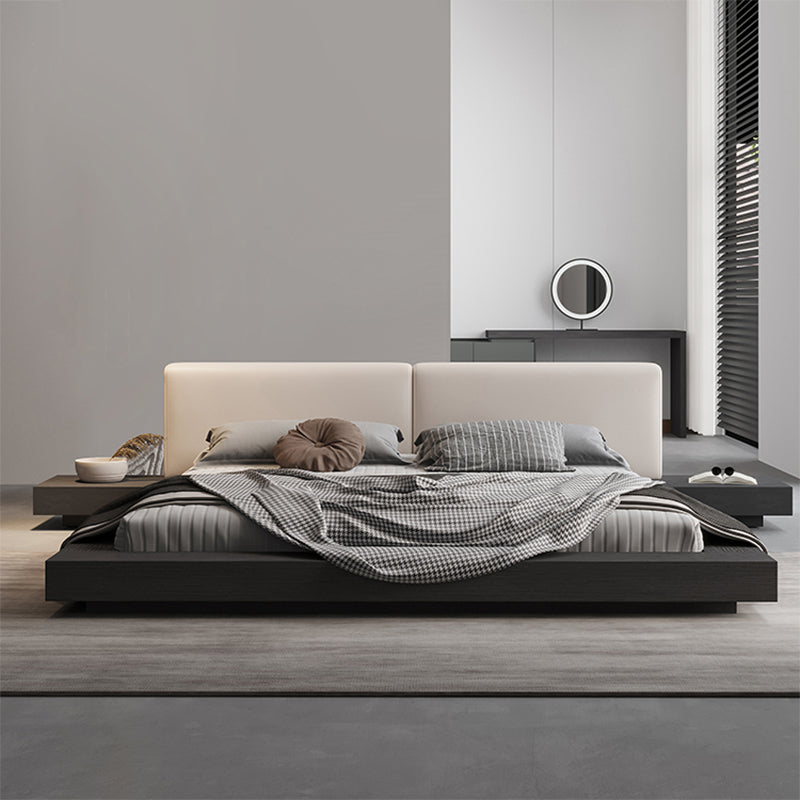 Rectangular Mid-Century Modern Standard Bed Storage Bed Frame Lift Up Storage