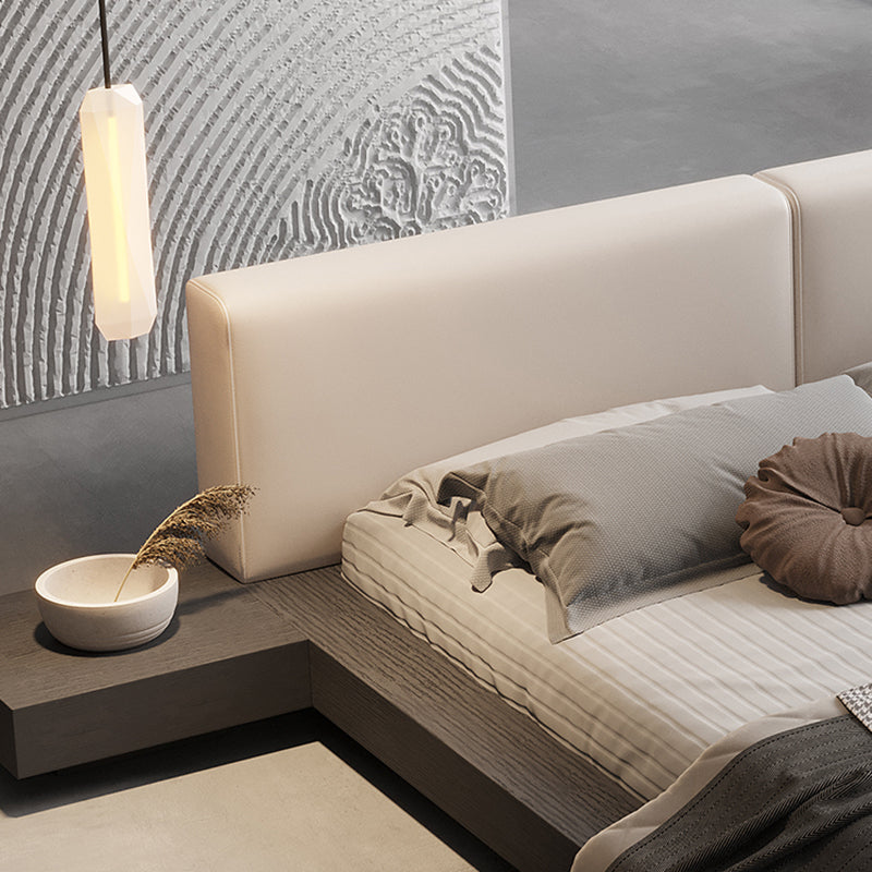 Rectangular Mid-Century Modern Standard Bed Storage Bed Frame Lift Up Storage