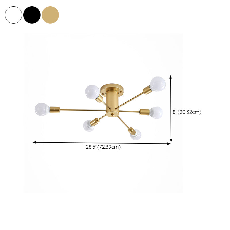 Metal Flush Mount Modern Style Flush Mount Ceiling Light for Banquet Hall