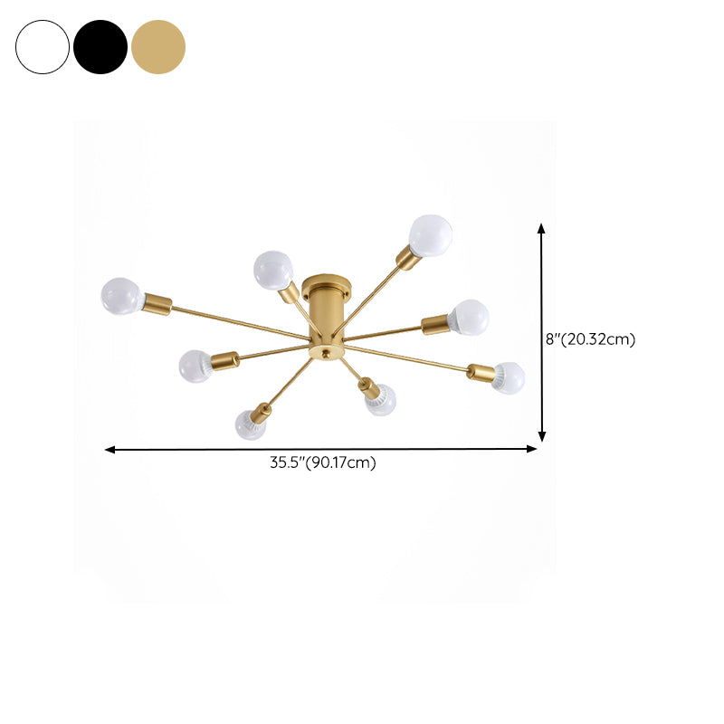 Metal Flush Mount Modern Style Flush Mount Ceiling Light for Banquet Hall