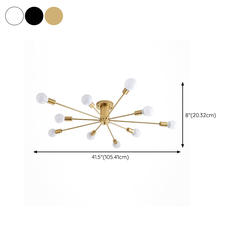 Metal Flush Mount Modern Style Flush Mount Ceiling Light for Banquet Hall