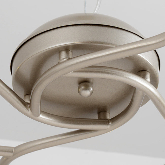 Modern Style Flower Shape Flush Mount Metal Ceiling Light for Living Room