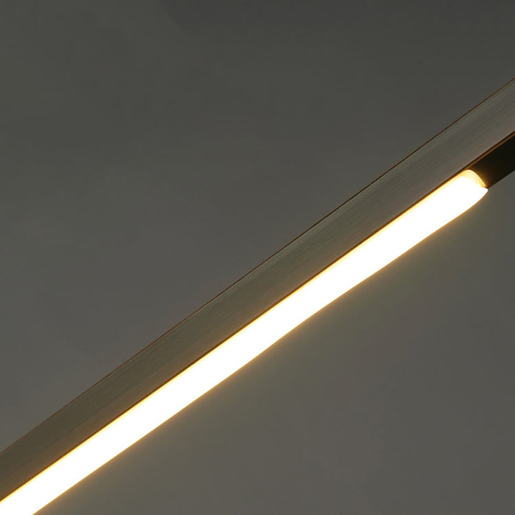 Metal Linear Island Pendant Lights Modern 1-Light Island Pendant Lighting